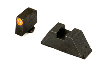 Ameriglo AMGGL-511 AmeriGlo GL511 Tall Suppressor Height Sight XL Tritium Green with Orange Outline