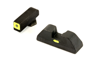 Ameriglo CAP-COMBATIVEAP AmeriGlo GL605 CAP Night Sight Set Tritium Green with LumiGreen Outline Front, B