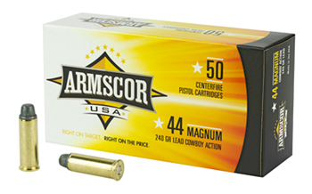 Armscor ARMFAC44M-1N FAC44M-1N ARMSCOR 44MAG 240GR SWC 50/400