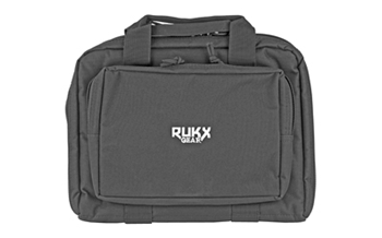 DOUBLEPISTOLCAS Rukx Gear ATICTDPCB Double Pistol  Water Resistant Black 600D Polyester with Amm