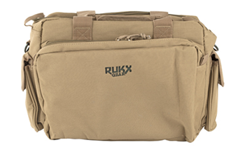 TACTICALRANGEBA Rukx Gear ATICTRBT Tactical Range Bag  Water Resistant Tan 600D Polyester with H