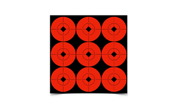 TS2 Birchwood Casey 33902 Target Spots  Self-Adhesive Paper Black/Orange 2" Bullseye