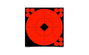 TS6 Birchwood Casey 33906 Target Spots  Self-Adhesive Paper Black/Orange 6" Bullseye