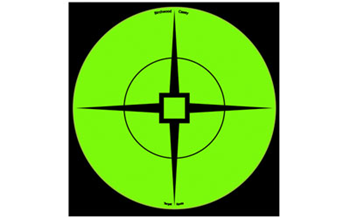 BC33936 Birchwood Casey 33936 Target Spots  Self-Adhesive Paper Black/Green 6" Crosshair