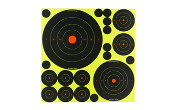 SHOOT-N-C Birchwood Casey 34018 Shoot-N-C Variety Pack Self-Adhesive Paper Black/Yellow 20
