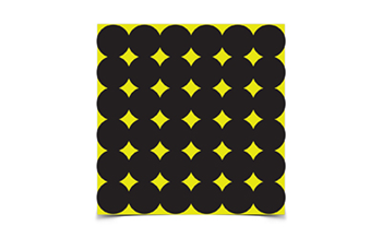 AR4-18 Birchwood Casey 34115 Shoot-N-C Pasters Black Adhesive Paper 1" 12 PK