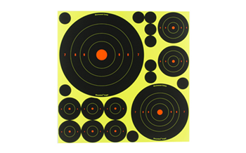 DTK Birchwood Casey 34208 Shoot-N-C Variety Pack Bullseye Adhesive Paper Target 4 Pe