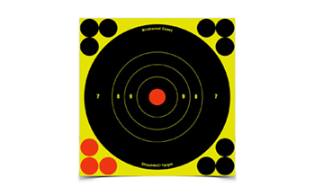 BI6-60 Birchwood Casey 34550 Shoot-N-C  Self-Adhesive Paper Pistol/Rifle Black/Yellow 4