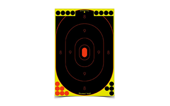 SHOOT-N-C Birchwood Casey 34605 Shoot-N-C  Self-Adhesive Paper Universal Multi Color Silho