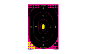 SHOOT-N-C Birchwood Casey 34635 Shoot-N-C Silhouette Oval Oval Adhesive Paper 12" x 18" Bl