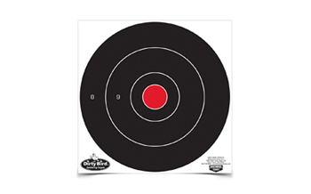 DIRTY BIRD Birchwood Casey 35012 Dirty Bird  12" Bullseye Tagboard Hanging Black/White 12 P