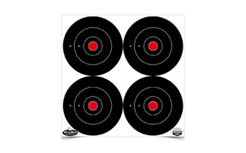 DIRTY BIRD Birchwood Casey 35504 Dirty Bird  5.50" Bullseye Tagboard Hanging Black/White 12