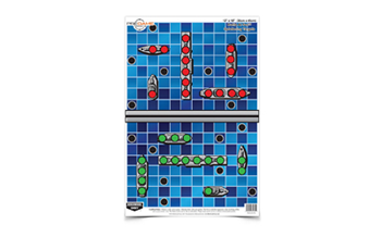 DIRTY BIRD Birchwood Casey 35560 Pregame  Self-Adhesive Paper Universal Blue Battle at Sea
