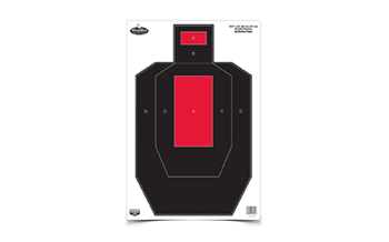 DIRTY BIRD Birchwood Casey 35743 Dirty Bird  IPSC Tagboard Hanging Pistol 16.50" x 24" Blac
