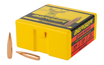 BRGB26552 Berger Bullets 26552 Elite Hunter  6.5mm .264 140 gr Boat-Tail (BT) 100 Per Box