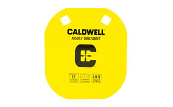 Caldwell 1116700 Gong  5" Yellow AR500 Steel 0.38" Thick Hanging