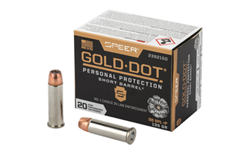 Cci/speer SPEER GOLD DOT Speer Ammo 23921GD Gold Dot Personal Protection 38 Special +P 135 gr Hollow Poin