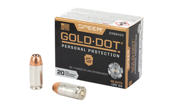 Cci/speer SPEER GOLD DOT Speer Ammo 23964GD Gold Dot Personal Protection 45 ACP 185 gr Hollow Point (HP)