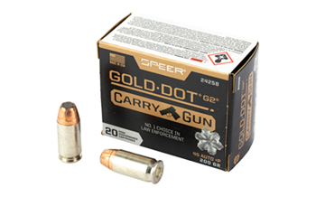 Speer Ammunitio SPEER GOLD DOT Speer Ammo 24258 Gold Dot Carry Gun 45 ACP +P 200 gr Hollow Point (HP) 20 Bx/ 10