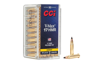Cci/speer V-MAX CCI 0049 Varmint  17 HMR 17 gr V-Max Polymer Tip 50 Bx/ 40 Cs
