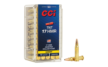 Cci/speer  CCI 0053 Varmint TNT 17 HMR 17 gr Jacketed Hollow Point (JHP) 50 Bx/ 40 Cs