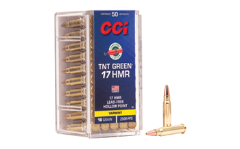 Cci/speer TNT GREEN CCI 951 Varmint TNT Green 17 HMR 16 gr Hollow Point (HP) 50 Bx/ 40 Cs