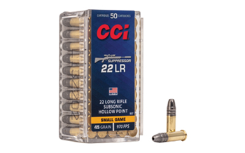 Cci/speer SUPPRESSOR CCI 957 Suppressor  22 LR 45 gr Lead Hollow Point (LHP) 50 Bx/ 100 Cs