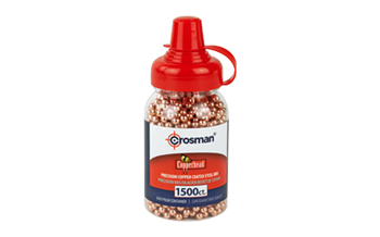 COPPERHEAD Crosman 0737 Copperhead BBs .177 BB Copper-Coated Steel 1500 Per Bottle