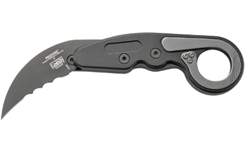 Columbia River PROVOKE CRKT 4040V Provoke  2.41" Folding Hawkbill Veff Serrated Black TiN D2 Steel Blad