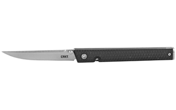 Columbia River  CRKT 7096 CEO  3.11" Folding Plain Satin 4116 Stainless Steel Blade/ Black GRN H