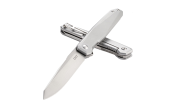Columbia River FACET SILVER CRKT K230XXP Facet  3.37" Folding Sheepsfoot Plain Satin D2 Steel Blade/ Stainle
