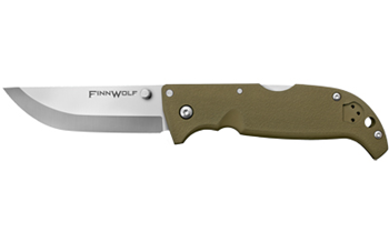 FINN WOLF Cold Steel CS20NPF Finn Wolf 3.50" Folding Clip Point Plain Satin Polished AUS-8