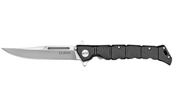 MEDIUM LUZON Cold Steel CS20NQL Luzon Medium 4" Folding Plain 8Cr13MoV SS Blade/Black GFN Han