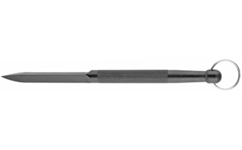 DELTA DART Cold Steel CS92DD Delta Dart  3.38" Fixed Plain Black knurled w/Lanyard Ring Zy-