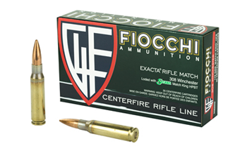Fiocchi Ammunit FIOCCHI RIFLE Fiocchi 308MKD Exacta  308 Win 175 gr Sierra MatchKing Hollow Point Boat-Tail 20