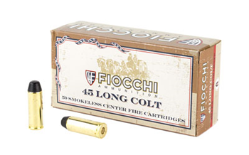 Fiocchi Ammunit FIOCCHICENTERFI Fiocchi 45LCCA Cowboy Action  45 Colt (LC) 250 gr Lead Round Nose Flat Point (LR