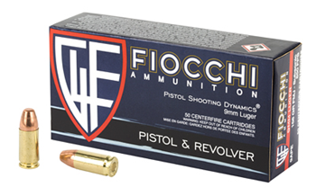 Fiocchi Ammunit FIOCCHICENTERFI Fiocchi 9APE Range Dynamics  9mm Luger 158 gr Full Metal Jacket (FMJ) 50 Bx/ 20