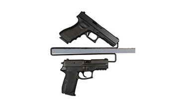 Gun Storage Sol GSSOUHH2 OUHH2 GSS OVER UNDER HANDGUN HANGERS 2PK