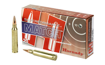 Hornady Mfg Co SUPERFORMANCEMA Hornady 80264 Superformance Match  223 Rem 75 gr Boat-Tail Hollow Point Match 20