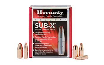 Hornady Mfg Co  45052 HRNDY SUB-X 45CAL .458 410GR 100CT