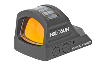 Holosun Technol  Holosun HS407CX2 HS407C X2 Black Anodized 1x 2 MOA Red Dot Reticle Fits Pistols