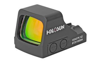 Holosun Technol  Holosun HS407KX2 HS407K X2 Black Anodized 1x 6 MOA Red Dot Reticle Includes Lens