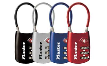 Masterlock FLEXIBLESHACKLE 4688D MASTERLOCK TSA PADLOCK COMBO SNGL