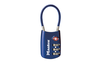 Masterlock FLEXIBLESHACKLE 4688DBLU MASTERLOCK TSA PADLOCK COMBO BLUE