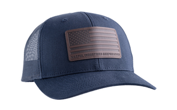 Magpul Industri STANDARDLEATHER Magpul MAG1212-410 Standard Trucker Hat Navy Adjustable Snapback OSFA Structured