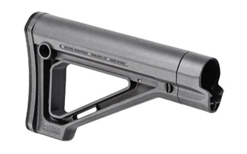 Magpul Industri MOE-MAGPULORGIN Magpul MAG480-GRY MOE Carbine Stock Fixed Stealth Gray Synthetic for  AR-15, M16