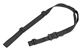 Magpul Industri  Magpul MAG513-BLK MS1 Sling made of Black Nylon Webbing with 48"- 60" OAL, 1.25"