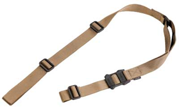 Magpul Industri  Magpul MAG513-COY MS1 Sling 1.25" W x 48"- 60" L Adjustable Two-Point Coyote Nyl