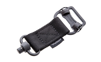 Magpul Industri  Magpul MAG519-BLK MS1/MS4 Sling Adapter made of Steel with Maganese Phosphate Bl