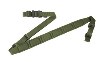 Magpul Industri  Magpul MAG545-RGR MS1 Sling 1.25"-1.88" W x 48"- 60" L Padded Two-Point Ranger G